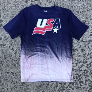 USA bleached medium tee